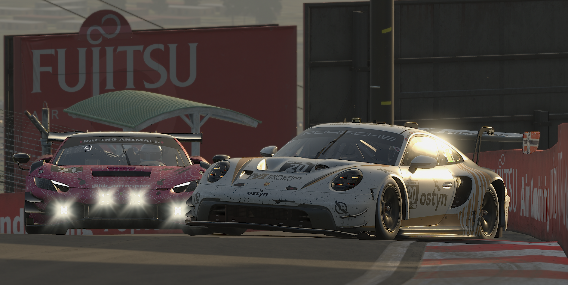 Midstint Racing Porsche 911 GT3 R on Mount Panorama during the Bathurst 12 Hour
